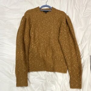 Ann Taylor Women's Gold Crewneck Sweater